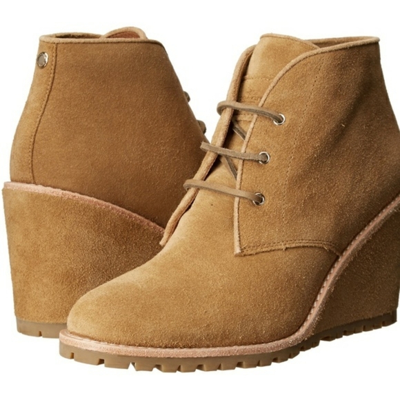 Coach Karson fur wedge bootie 11B - Picture 1 of 7